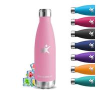 Gourde Isotherme, Gourde 500ml, Sans BPA, Enfant, 24h Froid & 12h Chaud, Inox, Anti Fuite, Bouteille Isotherme, Facile à Transporter, Metal, pour École, Bureau, Voyage, Camping