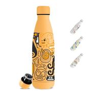 Gourde Isotherme, Gourde 500ml, Sans BPA, Gourdes Inox, Anti Fuite, 24h Froid & 12h Chaud, Gourdes Enfant Anti Fuite, Double Isolation, Thermos pour l'École, Camping, Voyage, Bureau