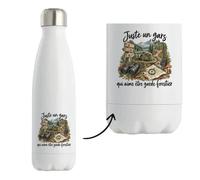 Gourde Isotherme Juste un gars qui aime être garde forestier | Bouteille Inox Double Paroi 500 ml Froid 24 h Chaud 12 h | Sport Bureau Randonnée Vélo | Idée Cadeau Noël Départ