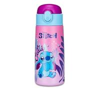 Gourde isotherme LILO & STITCH - pour enfants avec paille, 460 ml, pas de PBA, école primaire, acier inoxydable, maintien de la température jusqu'à 24h