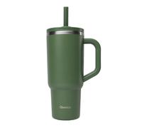 Gourde Isotherme Paille Et Bouchon Étanche Kaki - 90 Cl - Qwetch