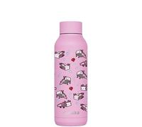 Gourde isotherme Quokka Solid Minecraft Blossom Pink Axolotl en acier inoxydable 510 ml - Double paroi sous vide, 12 h chaud, 18 h froid, large goulot, anti-fuite, idée cadeau
