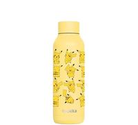 Gourde isotherme Quokka Solid Pokémon Light Yellow Pikachu en acier inoxydable 510 ml - Double paroi sous vide, 12 h chaud, 18 h froid, large goulot, anti-fuite, idée cadeau