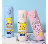 Gourde isotherme sous vide pour fournitures scolaires, 420 ml, en acier inoxydable, motif Anime Pokémon Charizard, cadeau d'anniversaire BKM-2.4