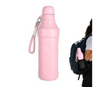 Gourde isotherme - Tasse étanche sous vide portable de 500 ml | Avec sangle de transport Petite ouverture de la bouche en acier inoxydable maintient 12 heures de chaleur et 8 heures de boisson froide
