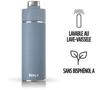Gourde isotherme Thirsti NINJA Bleu Denim 530 ml Acier inoxydable