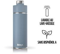 Gourde isotherme Thirsti - NINJA - Bleu Denim - 530 ml - Acier inoxydable