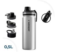 Gourde isotherme Wessper ActiveMax 500 ml inox chaud 12h froid 24h argent