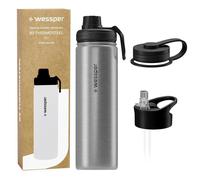Gourde Isotherme Wessper ActiveMax Steeline 700ml - Argent