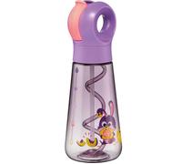 Gourde Lapin Violet Fluo 500ml - Maped Picnik - Paille Intégrée qui fait des Bulles - Ouverture Manuelle Facile - Gourde Étanche