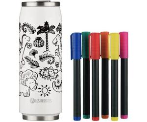 Gourde LES ARTISTES PARIS Creative Color Set Dino mat 500ml