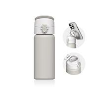 Gourde Magnétique AquaStand RHINOSHIELD 480ml | Gourde en acier inoxydable sans paille, gourde de sport avec poignée compatible MagSafe, Support avec angles réglables, étanche - Beige coquillage