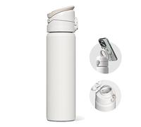 Gourde Magnétique RHINOSHIELD AquaStand 700 ml | Gourde Isotherme en Acier Inoxydable à bec verseur, Gourde de sport avec poignée compatible MagSafe, Trépied avec angles ajustables, Étanche - Blanc
