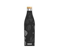 SIGG - Gourde Isotherme - Meridian - Étanche & Extra-Fine - Sans BPA - Sans Plastique - Acier Inoxydable 18/8 - Double Paroi - Bouchon Bambou - 0,5L / 0,7L