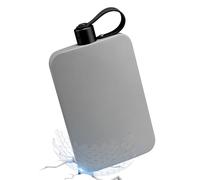 Gourde Plate - Gobelet En Acier Inoxydable Avec Couvercle,Tumbler Plate 500ml pour Randonnée Camping École Salle de Sport Concert Transport