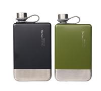 Gourde plate homme 230 millilitres Bouteille d'Eau Réutilisable Étanche