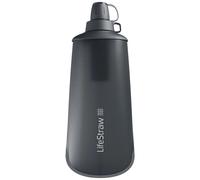 Gourde pliable avec filtre Peak Squeeze 1 l LifeStraw - Dark Gray