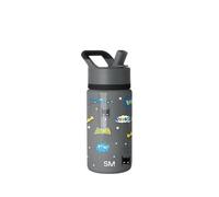 Gourde pour Enfants Simple Modern Summit avec Couvercle à Paille | Tasse Isotherme Harry Potter en Acier Inoxydable pour Filles, Garçons, École | 415 ml | Batman POW!