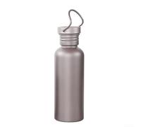 Gourde robuste en titane avec couvercle, idéale pour les pique-niques, la randonnée et un usage domestique (600 ml)