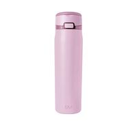Gourde Simple Modern Mesa Loop avec paille | Bouteilles isothermes en acier inoxydable compatibles avec les porte-gobelets pour les voyages, le sport et l’école | 710ml | Pink Champagne