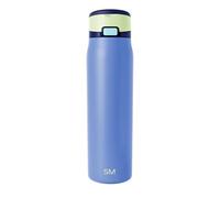 Gourde Simple Modern Mesa Loop avec paille | Bouteilles isothermes en acier inoxydable compatibles avec les porte-gobelets pour les voyages, le sport et l’école | 890ml | Neptune