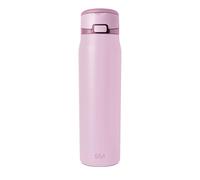 Gourde Simple Modern Mesa Loop avec paille | Bouteilles isothermes en acier inoxydable compatibles avec les porte-gobelets pour les voyages, le sport et l’école | 890ml | Pink Champagne