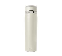Gourde Simple Modern Mesa Loop avec paille | Bouteilles isothermes en acier inoxydable compatibles avec les porte-gobelets pour les voyages, le sport et l’école | 710ml | Cashew