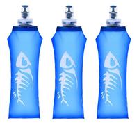 Gourde Souple, Flasque Running de 500 ML, 3 Pièces Gourde Souple Pliable en TPU, Soft Flask, Bouteille d'eau Souple