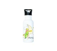 Gourde Sport blanche en Aluminium Le Petit Prince de Saint-Exupéry et la Lune - 500 ml