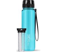 Gourde uberBottle crystalClear avec compartiment à fruits, 1 000 ml / Bleu ciel / 720°