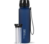 Gourde uberBottle softTouch avec compartiment à fruits, 1 000 ml / Bleu saphir / 720DGREE