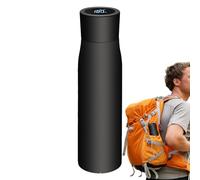 Gourdes En Métal | Affichage LED de la Température pour Gourde Isotherme | Bouteille En Acier Inoxydable À Grande Ouverture Avec Isolation Sous Vide | pour et