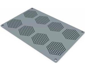 Gourmand GG047 Moule en silicone pour nid d'abeille 300 x 200 mm - Convient pour les desserts, les pâtisseries - Pavoni