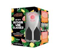 Gourmet du Village Sangria Lot de verres à vin d'extérieur 334,5 g