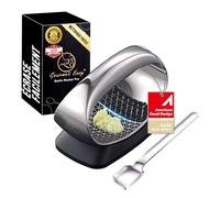 Gourmet Easy Presse-Ail Professionnel Inox, Presse au Lieu d'Écraser