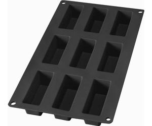 Gourmet Mini Moule à Gâteau pour 9 pièces - Noir - Moule à pâtisserie en silicone