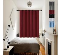 GOUSUN Rideaux sur Mesure 170 x 110 cm Thermique Isolant Anti Froid et Chaleur Decoration Rideaux Protection Solaire,pour Salon, Rouge