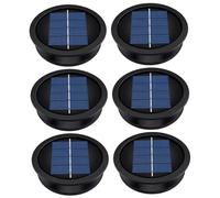 Goutdori Paquet de 6 dessus de remplacement lampe solaire blanc chaud 2, 2 pouces avec interrupteur marche/arrêt