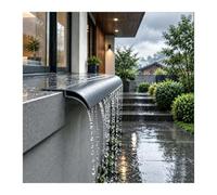 Goutte alu appui fenêtre, profil déviateur murs extérieurs | Facile Installer Solin Fenêtre，Protège Avant-toit/ Fenêtres/ Portail Extérieur/ Terrasses(Gray-1.4cm W,150cm(59.1in) L)