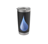Goutte d'eau Goutte d'eau Goutte d'eau Hydratation pour les amoureux de l'eau Gobelet isotherme en acier inoxydable double paroi