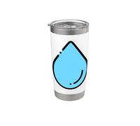 Goutte d'eau Goutte d'eau Goutte d'eau Hydratation pour les amoureux de l'eau Gobelet isotherme en acier inoxydable double paroi