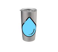 Goutte d'eau Goutte d'eau Goutte d'eau Hydratation pour les amoureux de l'eau Gobelet isotherme en acier inoxydable double paroi