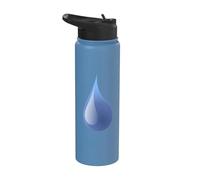 Goutte d'eau Goutte d'eau Goutte d'eau Hydratation pour les amoureux de l'eau Stainless Steel Insulated Water Bottle