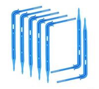 Goutteur bleu en forme de L pour système d'irrigation de serre de 3/5 mm avec débit constant de 2,2 L/H (flèche incurvée (flèche incurvée (noir)