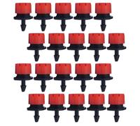 Goutteur D'irrigation Réglable 100 Pièces PP pour Arrosage Précis | Micro-goutteurs à 8 Trous, Débit 0 à 70 L/h, Raccord PE 4/7mm pour Jardin