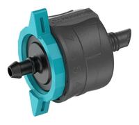 Goutteur micro réglable GARDENA 13304-26 pression compensée 1-8 L/h Pack de 6 Noir et turquoise