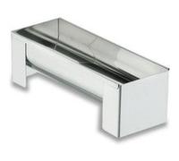Gouttière à buche de Noël 25x9 cm inox 18/10* G