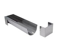 Gouttière à bûche inox ronde 8x30cm - 3206.30 - DE BUYER