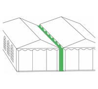 Gouttière de liaison pour tentes de réception 4 m – PVC 500 g/m², couvre l’espace entre deux tentes