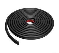 Gouttière de pluie en PVC pour véhicule récréatif de 1,27 cm de hauteur, rail d'égouttement en forme de J pour soutenir la gestion de l'eau du toit sur unités remorquables et autopropulsées (noir)